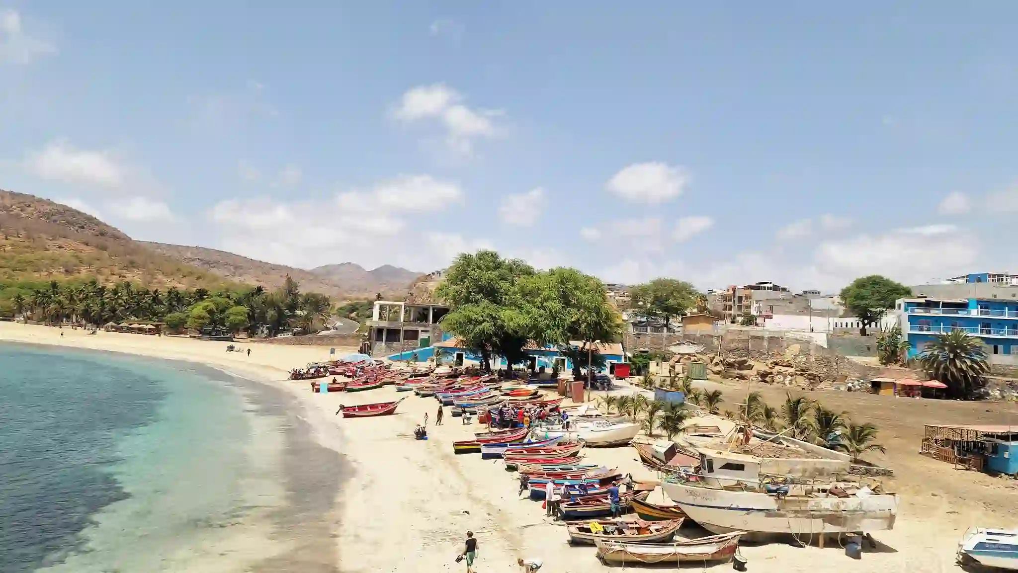 plage de l'ile de Santiago au Cap vert